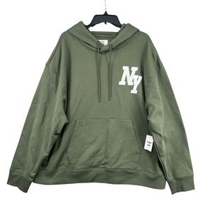 Mode of One Mens XXL Hoodie NY New York Sweatshirt Mens XXL Relaxed Fit NWT